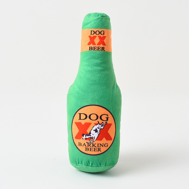 Dog Toy Plushies - Burgers, Brews, and More